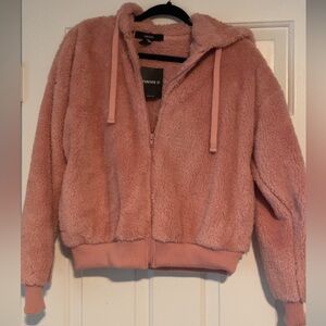 Forever 21 Blush Teddy Jacket